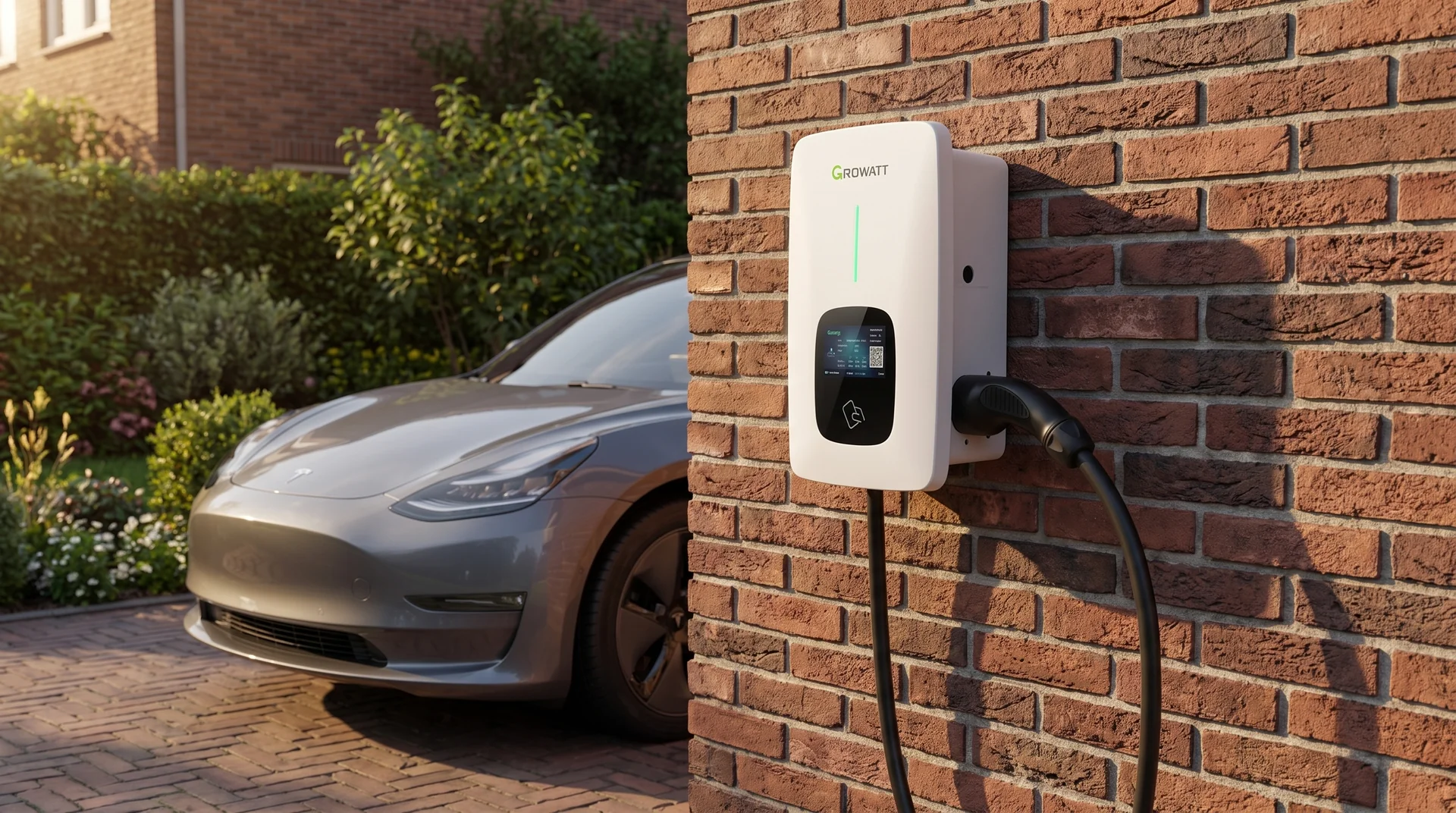 Growatt laadpaal met vaste kabel